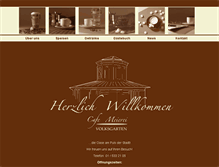 Tablet Screenshot of cafe-meierei-volksgarten.at